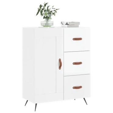vidaXL Ντουλάπι Γυαλιστερό Λευκό 69,5x34x90cm Επεξεργασμένο Ξύλο 1 τεμ.