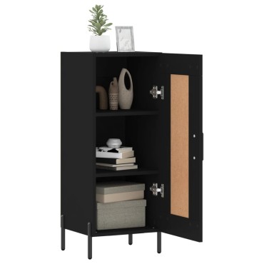 vidaXL Ντουλάπι Μαύρο 34,5x34x90cm από Επεξεργασμένο Ξύλο 1 τεμ.