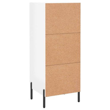 vidaXL Ντουλάπι Γυαλιστερό Λευκό 34,5x34x90cm Επεξεργασμένο Ξύλο 1 τεμ.