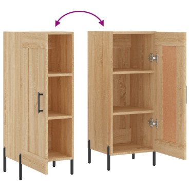 vidaXL Ντουλάπι Sonoma Δρυς 34,5x34x90cm από Επεξεργασμένο Ξύλο 1 τεμ.