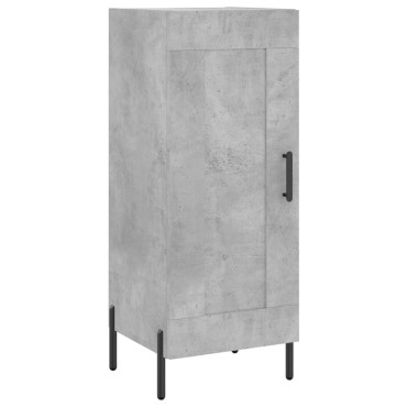 vidaXL Ντουλάπι Γκρι Σκυροδέματος 34,5x34x90cm Επεξεργασμένο Ξύλο 1 τεμ.