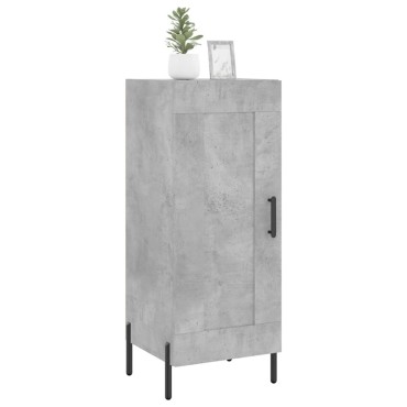 vidaXL Ντουλάπι Γκρι Σκυροδέματος 34,5x34x90cm Επεξεργασμένο Ξύλο 1 τεμ.