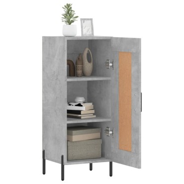 vidaXL Ντουλάπι Γκρι Σκυροδέματος 34,5x34x90cm Επεξεργασμένο Ξύλο 1 τεμ.