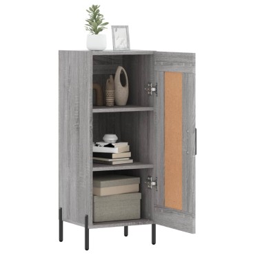 vidaXL Ντουλάπι Γκρι Sonoma 34,5x34x90cm από Επεξεργασμένο Ξύλο 1 τεμ.