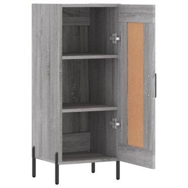 vidaXL Ντουλάπι Γκρι Sonoma 34,5x34x90cm από Επεξεργασμένο Ξύλο 1 τεμ.