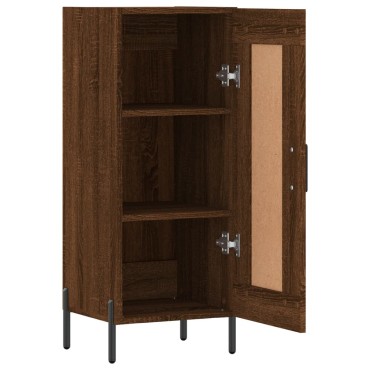 vidaXL Ντουλάπι Καφέ Δρυς 34,5x34x90cm Επεξεργασμένο Ξύλο 1 τεμ.