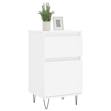 vidaXL Ντουλάπια 2 τεμ. Λευκά 40x35x70cm από Επεξεργασμένο Ξύλο