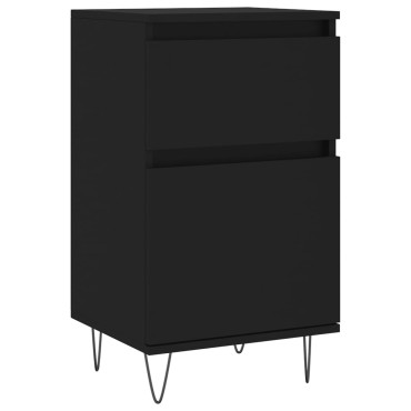 vidaXL Ντουλάπια 2 τεμ. Μαύρα 40x35x70cm από Επεξεργασμένο Ξύλο