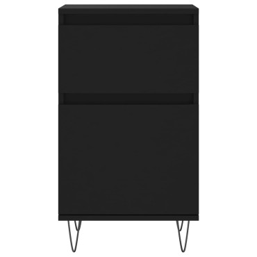 vidaXL Ντουλάπια 2 τεμ. Μαύρα 40x35x70cm από Επεξεργασμένο Ξύλο
