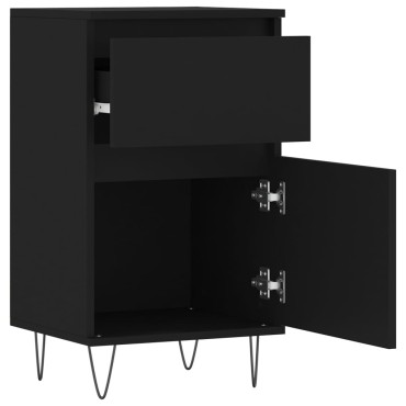 vidaXL Ντουλάπια 2 τεμ. Μαύρα 40x35x70cm από Επεξεργασμένο Ξύλο