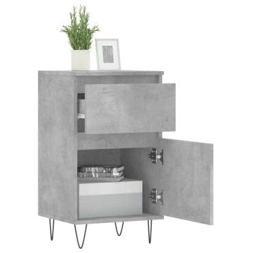 vidaXL Συρταριέρα Γκρι Σκυροδ. 40x35x70cm από Επεξεργασμένο Ξύλο 1 τεμ.