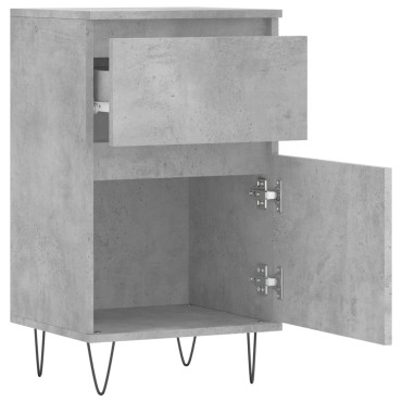 vidaXL Συρταριέρα Γκρι Σκυροδ. 40x35x70cm από Επεξεργασμένο Ξύλο 1 τεμ.