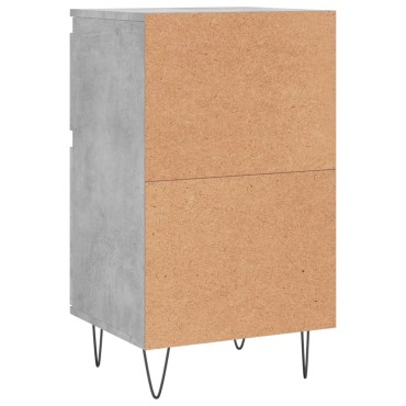 vidaXL Συρταριέρα Γκρι Σκυροδ. 40x35x70cm από Επεξεργασμένο Ξύλο 1 τεμ.