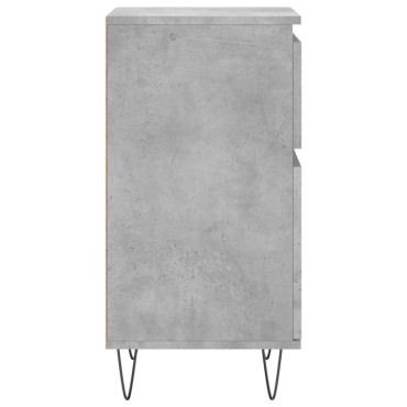 vidaXL Ντουλάπια 2 τεμ. Γκρι Σκυροδ. 40x35x70cm Επεξεργασμένο Ξύλο