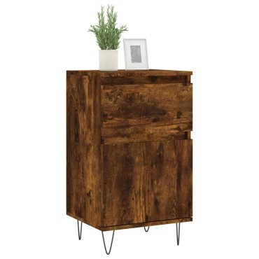 vidaXL Ντουλάπια 2 τεμ. Καπνιστή Δρυς 40x35x70cm από Επεξεργ. Ξύλο