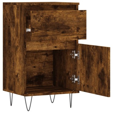 vidaXL Ντουλάπια 2 τεμ. Καπνιστή Δρυς 40x35x70cm από Επεξεργ. Ξύλο