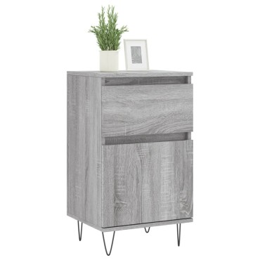 vidaXL Ντουλάπια 2 τεμ. Γκρι Sonoma 40x35x70cm Επεξεργασμένο Ξύλο