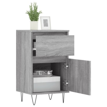 vidaXL Ντουλάπια 2 τεμ. Γκρι Sonoma 40x35x70cm Επεξεργασμένο Ξύλο
