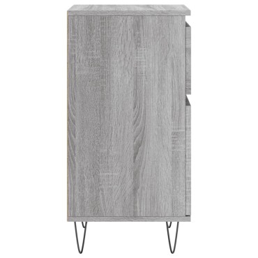 vidaXL Ντουλάπια 2 τεμ. Γκρι Sonoma 40x35x70cm Επεξεργασμένο Ξύλο
