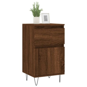 vidaXL Ντουλάπια 2 τεμ. Καφέ Δρυς 40x35x70cm από Επεξεργασμένο Ξύλο