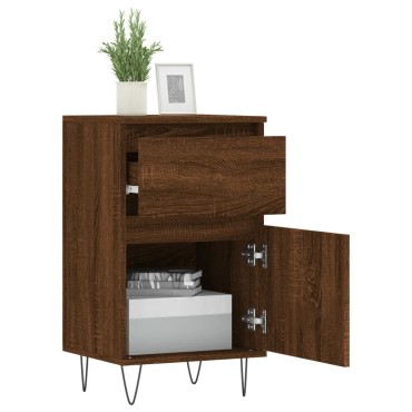 vidaXL Ντουλάπια 2 τεμ. Καφέ Δρυς 40x35x70cm από Επεξεργασμένο Ξύλο