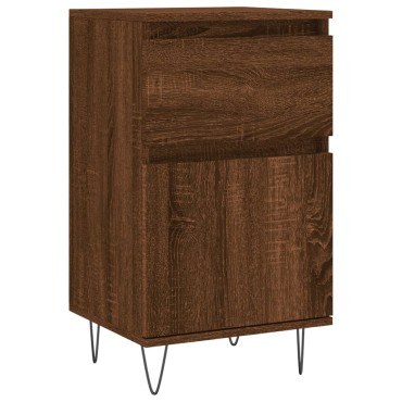 vidaXL Ντουλάπια 2 τεμ. Καφέ Δρυς 40x35x70cm από Επεξεργασμένο Ξύλο