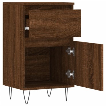 vidaXL Ντουλάπια 2 τεμ. Καφέ Δρυς 40x35x70cm από Επεξεργασμένο Ξύλο