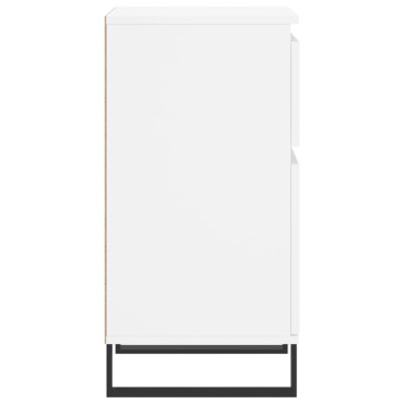 vidaXL Συρταριέρα Λευκή 40x35x70cm από Επεξεργασμένο Ξύλο 1 τεμ.