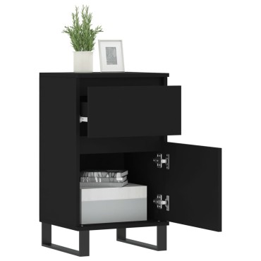 vidaXL Ντουλάπια 2 τεμ. Μαύρα 40x35x70cm από Επεξεργασμένο Ξύλο