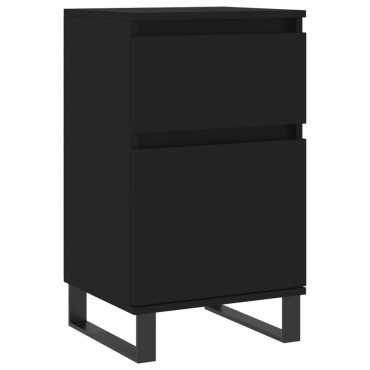 vidaXL Ντουλάπια 2 τεμ. Μαύρα 40x35x70cm από Επεξεργασμένο Ξύλο