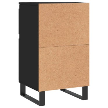 vidaXL Ντουλάπια 2 τεμ. Μαύρα 40x35x70cm από Επεξεργασμένο Ξύλο