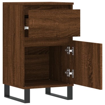 vidaXL Συρταριέρα Καφέ Δρυς 40x35x70cm από Επεξεργασμένο Ξύλο 1 τεμ.
