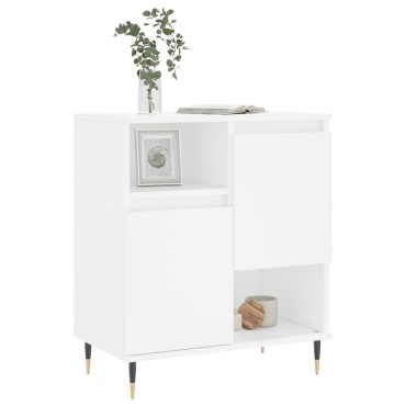 vidaXL Συρταριέρα Λευκή 60x35x70cm από Επεξεργασμένο Ξύλο 1 τεμ.