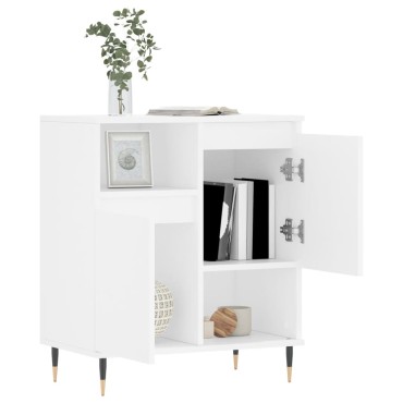 vidaXL Συρταριέρα Λευκή 60x35x70cm από Επεξεργασμένο Ξύλο 1 τεμ.