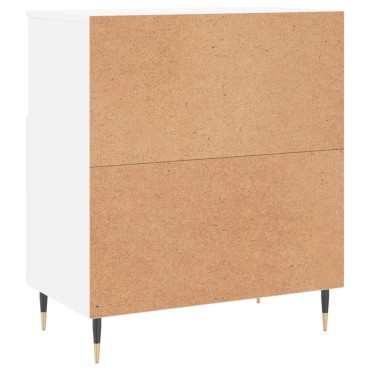 vidaXL Συρταριέρα Λευκή 60x35x70cm από Επεξεργασμένο Ξύλο 1 τεμ.