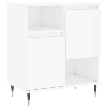 vidaXL Ντουλάπι Γυαλιστερό Λευκό 60x35x70cm από Επεξεργασμένο Ξύλο 1 τεμ.