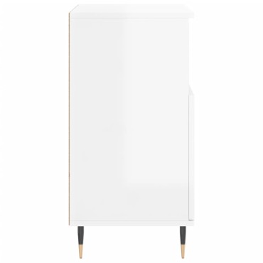 vidaXL Ντουλάπι Γυαλιστερό Λευκό 60x35x70cm από Επεξεργασμένο Ξύλο 1 τεμ.