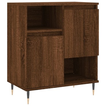 vidaXL Μπουφές Καφέ Δρυς 60x35x70cm από Επεξεργασμένο Ξύλο 1 τεμ.