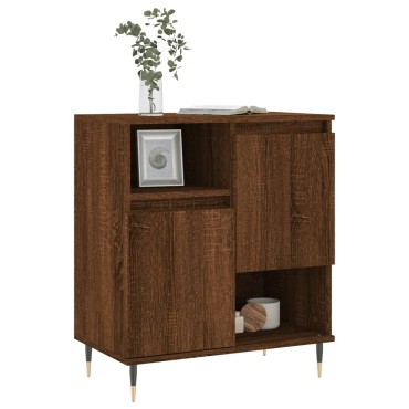 vidaXL Μπουφές Καφέ Δρυς 60x35x70cm από Επεξεργασμένο Ξύλο 1 τεμ.