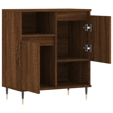 vidaXL Μπουφές Καφέ Δρυς 60x35x70cm από Επεξεργασμένο Ξύλο 1 τεμ.