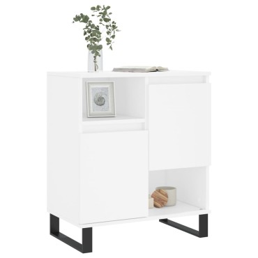 vidaXL Συρταριέρα Λευκή 60x35x70cm από Επεξεργασμένο Ξύλο 1 τεμ.