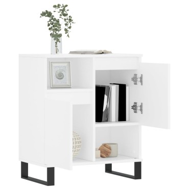 vidaXL Συρταριέρα Λευκή 60x35x70cm από Επεξεργασμένο Ξύλο 1 τεμ.