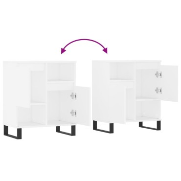 vidaXL Συρταριέρα Λευκή 60x35x70cm από Επεξεργασμένο Ξύλο 1 τεμ.