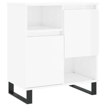 vidaXL Ντουλάπι Γυαλιστερό Λευκό 60x35x70cm από Επεξεργασμένο Ξύλο 1 τεμ.