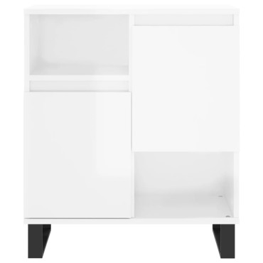 vidaXL Ντουλάπι Γυαλιστερό Λευκό 60x35x70cm από Επεξεργασμένο Ξύλο 1 τεμ.