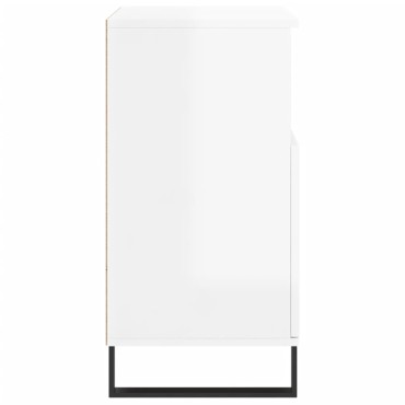 vidaXL Ντουλάπι Γυαλιστερό Λευκό 60x35x70cm από Επεξεργασμένο Ξύλο 1 τεμ.