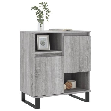 vidaXL Ντουλάπι Γκρι Sonoma 60x35x70cm από Επεξεργασμένο Ξύλο 1 τεμ.