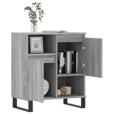 vidaXL Ντουλάπι Γκρι Sonoma 60x35x70cm από Επεξεργασμένο Ξύλο 1 τεμ.