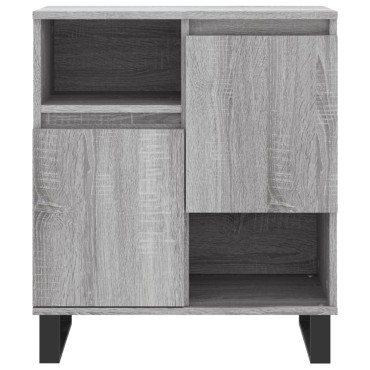 vidaXL Ντουλάπι Γκρι Sonoma 60x35x70cm από Επεξεργασμένο Ξύλο 1 τεμ.