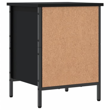 vidaXL Παπουτσοθήκη Μαύρη 38x35x50cm από Επεξεργασμένο Ξύλο